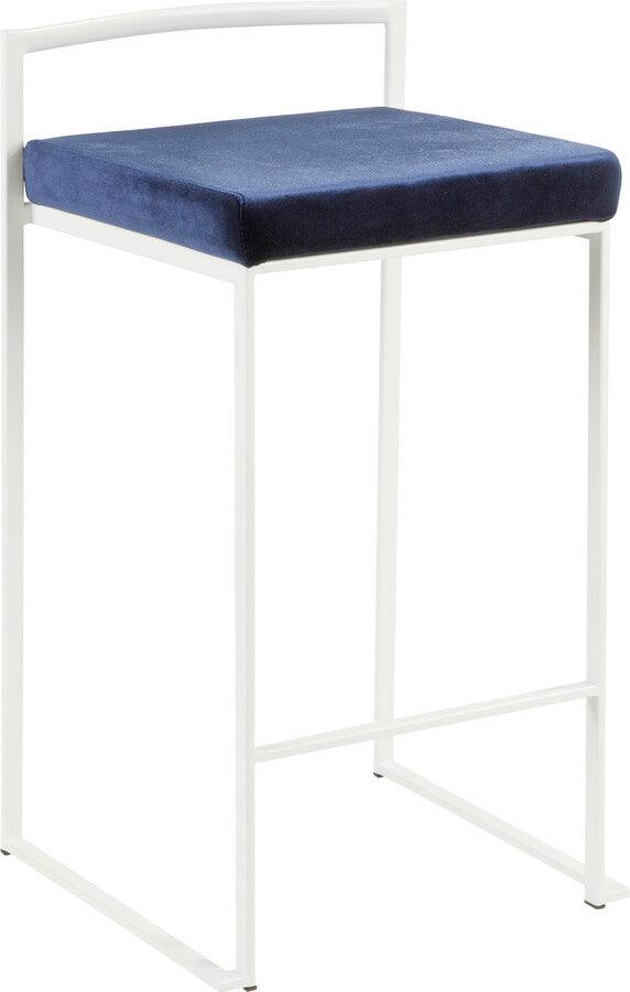 Velvet stacking outlet stool