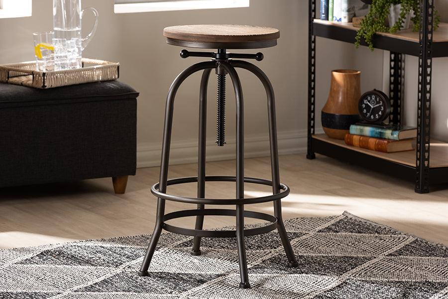 Wholesale Interiors Barstools - Aline Style Steel Adjustable Swivel Bar Stool