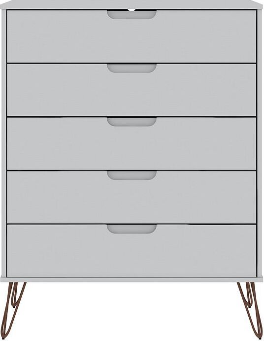 Manhattan White Drawer Chest, Bedroom - Chests