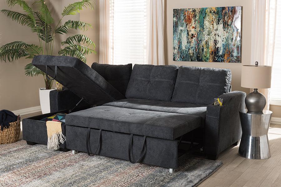 Shop Baxton Studio Lianna Modern And Contemporary Dark Grey Fabric