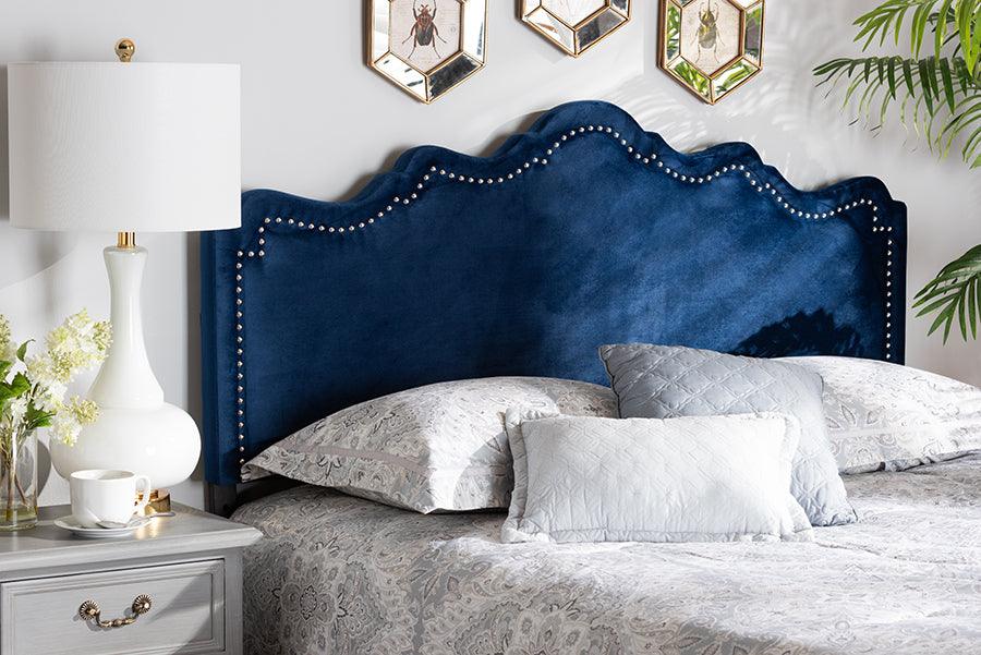 Wholesale Interiors Headboards - Nadeen Queen Headboard Royal Blue