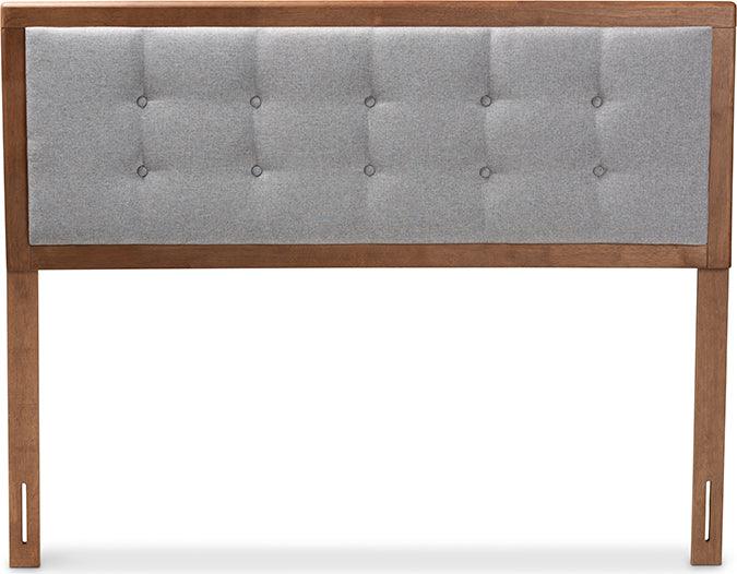 Wholesale Interiors Headboards - Sarine King Headboard Gray & Walnut