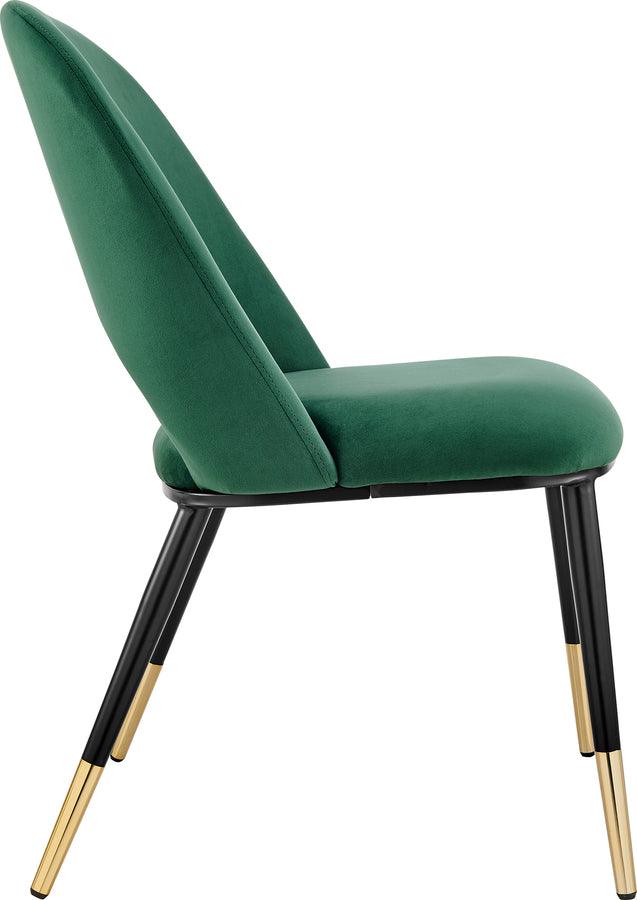 Green dining outlet chairs black legs