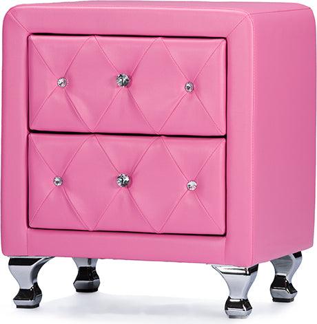 Wholesale Interiors Nightstands & Side Tables - Stella Nightstand Pink