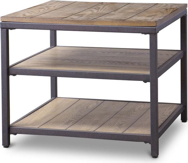 Wholesale Interiors Side & End Tables - Caribou Wood and Metal End Table