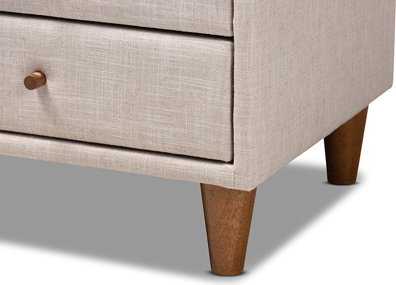 Wholesale Interiors Nightstands & Side Tables - Claverie Nightstand Beige