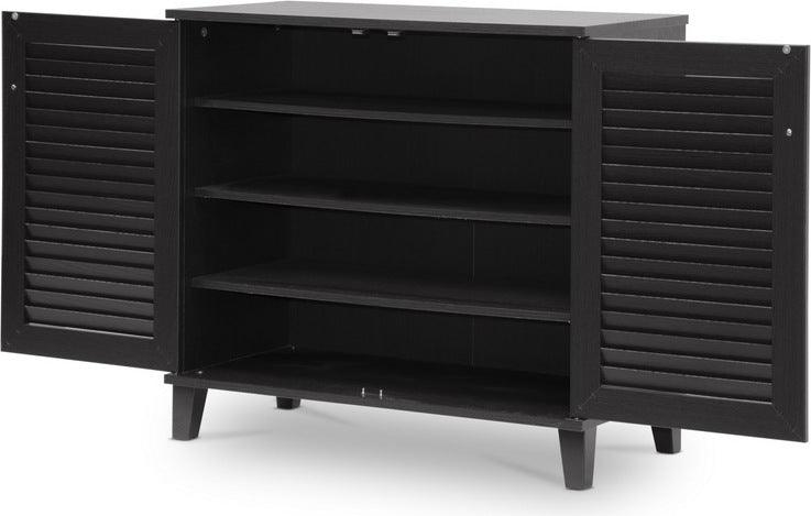 Shop Baxton Studio Coolidge Espresso Shoe Storage Cabinet Shoe