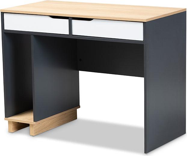 Wholesale Interiors Desks - Reed 2-Drawer Wood Computer Desk Multicolor