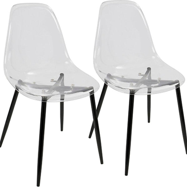 Clear plastic kitchen online chairs