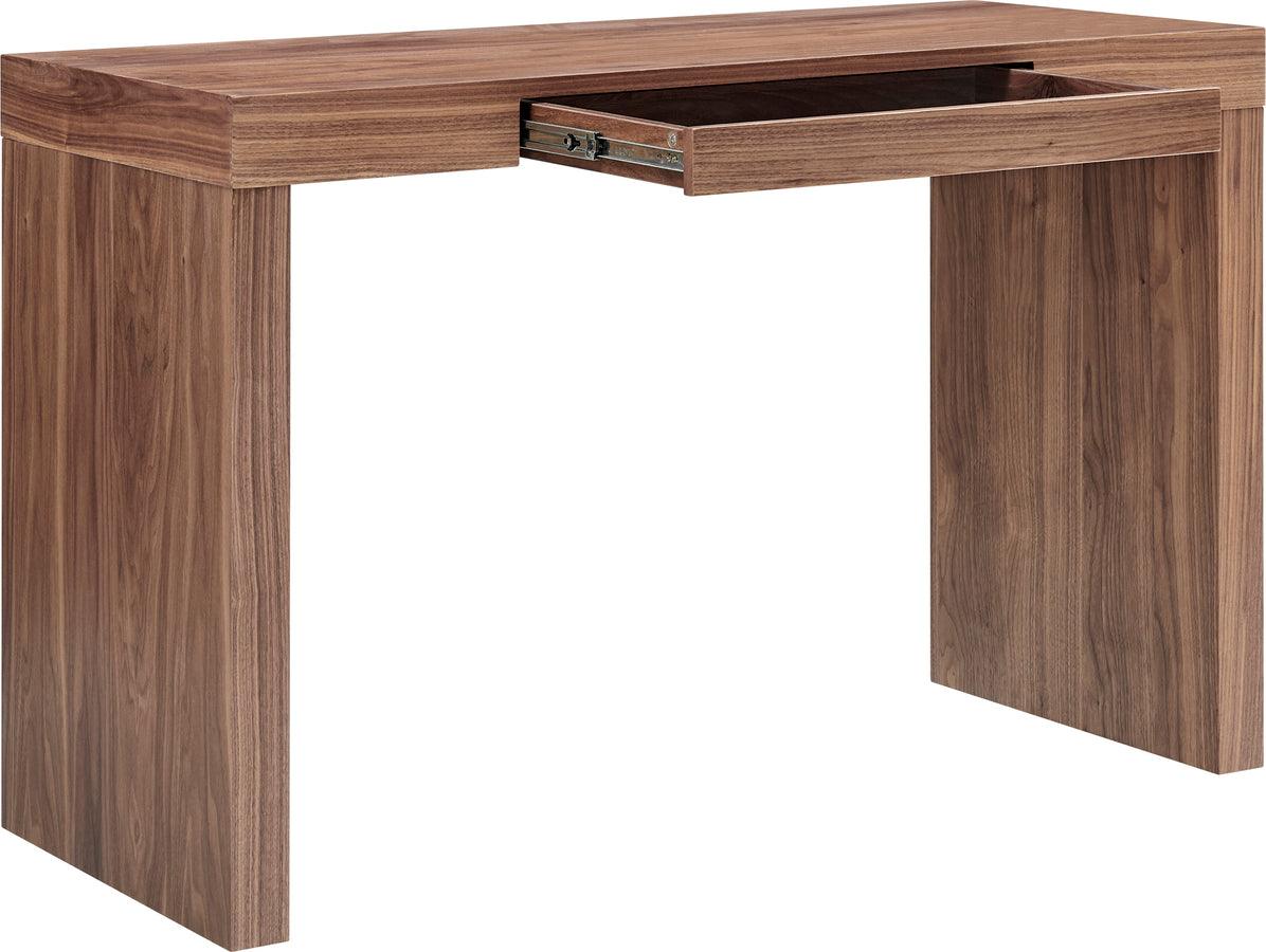 Euro Style Desks - Doug Desk in Walnut with One Drawer