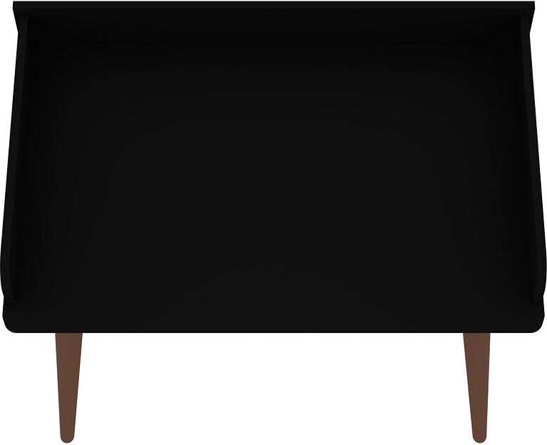 Manhattan Comfort Desks - Hampton 35.43 Home Office Desk with Solid Wood Legs in Black