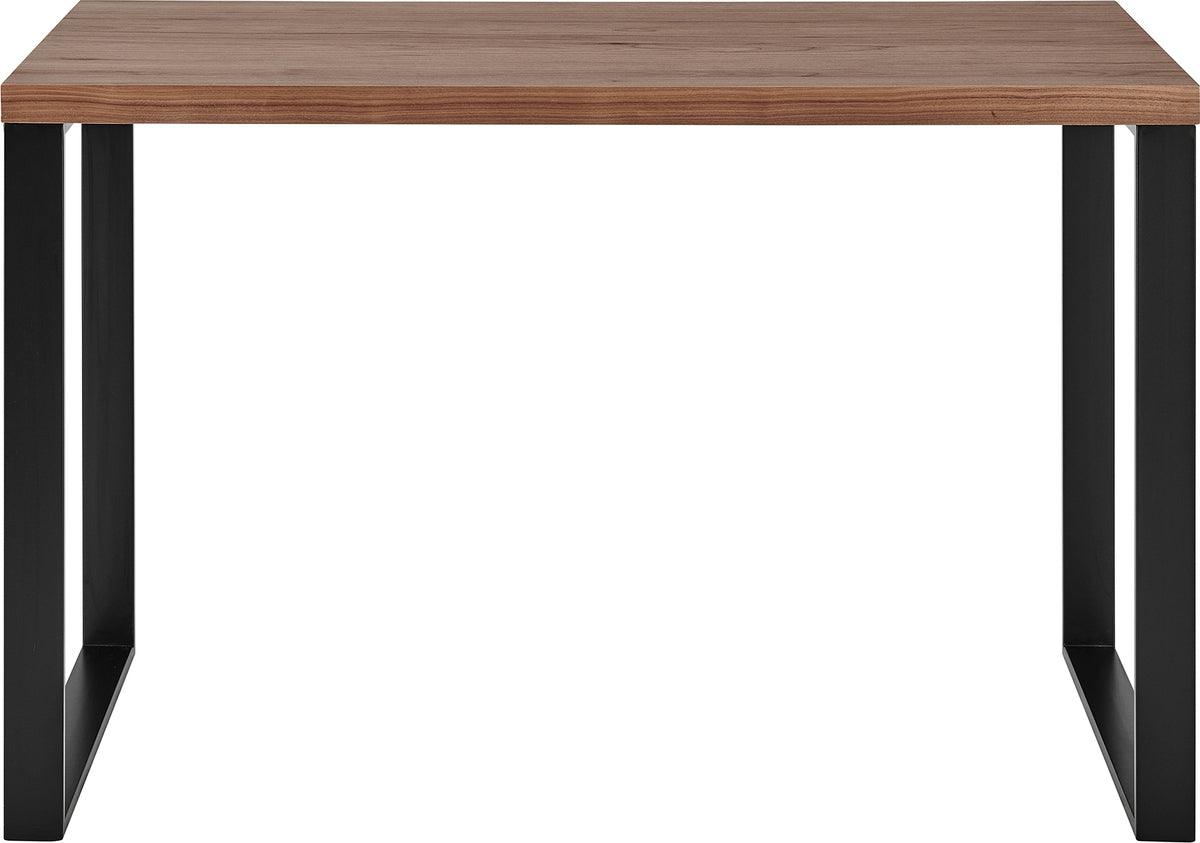 Euro Style Desks - Dillon 48" Desk in American Walnut Veneer with Matte Black Steel Base