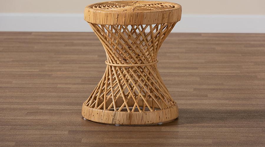 Wholesale Interiors Side & End Tables - Seville Natural Finished Rattan End Table