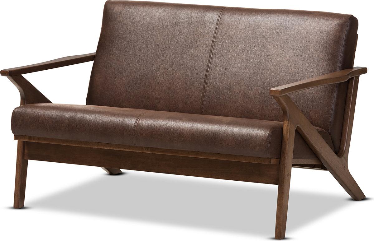 Shop Baxton Studio Bianca Mid Century Modern Walnut Wood Dark