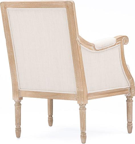 Shop Baxton Studio Chavanon Wood Light Beige Linen Traditional