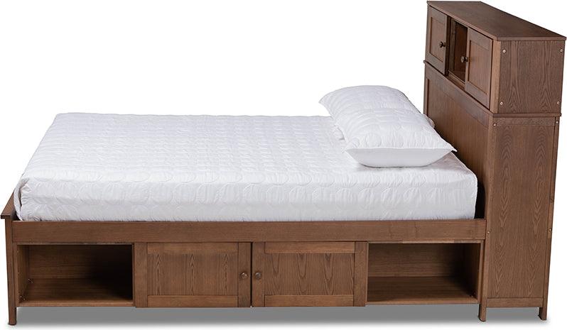 Wholesale Interiors Beds - Riko Queen Storage Bed Walnut