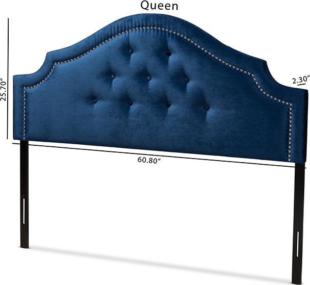 Wholesale Interiors Headboards - Cora Full Headboard Royal Blue