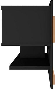 Manhattan Comfort TV & Media Units - Astor 70.86 Modern Floating Entertainment Center 1.0 with Media Shelves in Black