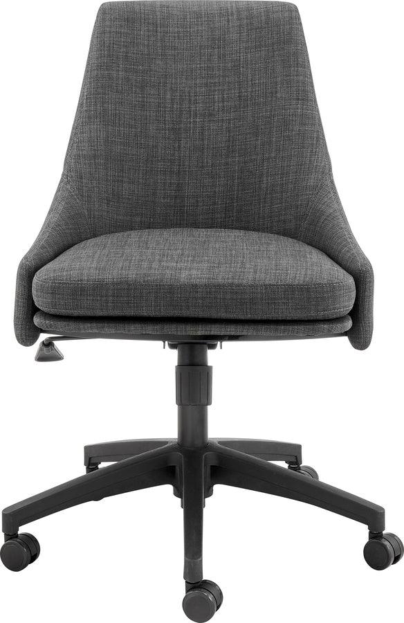 Euro Style Task Chairs - Signa Office Chair in Charcoal Fabric with Black Base