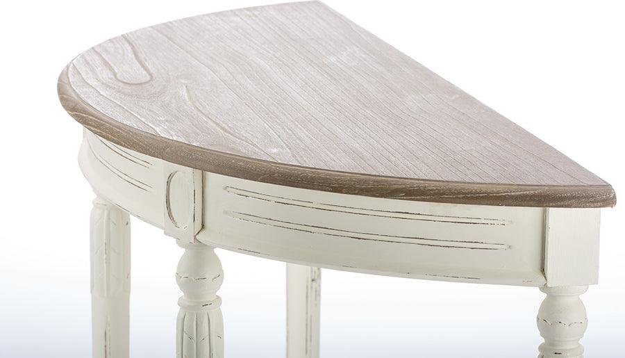 Shop Baxton Studio Vologne Traditional White Wood French Console