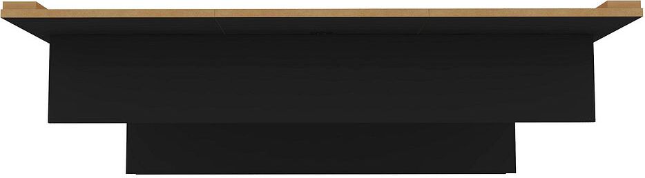 Manhattan Comfort TV & Media Units - Libra Long Floating 45.35 Wall Entertainment Center with Overhead Shelf in Black