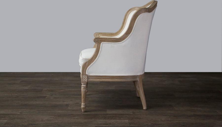 Shop Baxton Studio Charlemagne Traditional French Accent Chair Oak