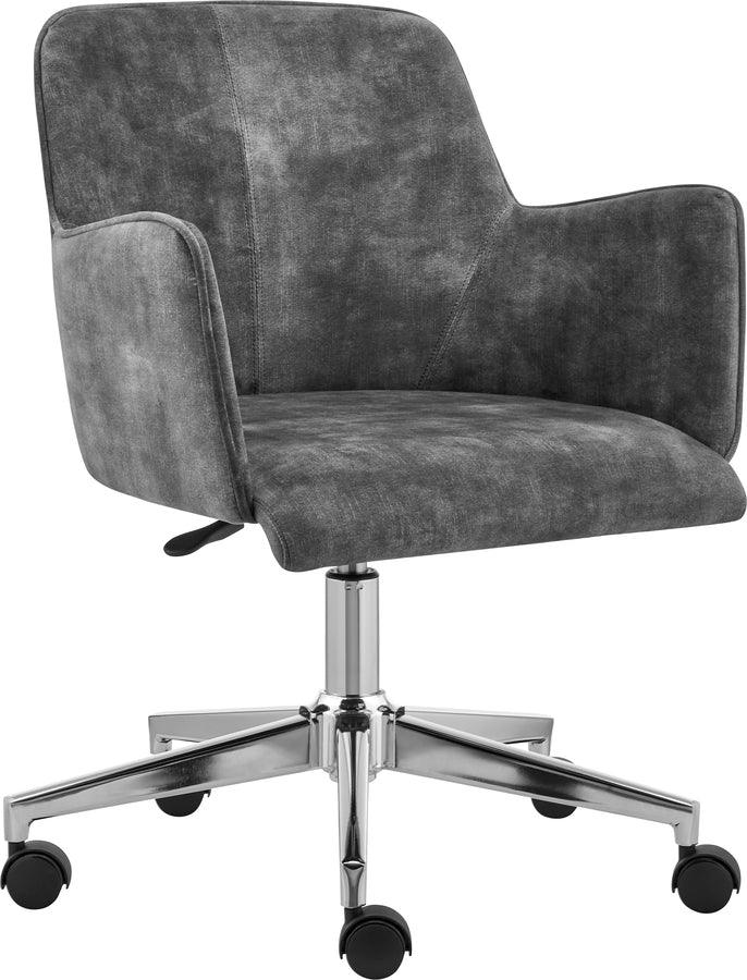 Euro Style Task Chairs - Sunny Pro Office Chair in Velvet Gray