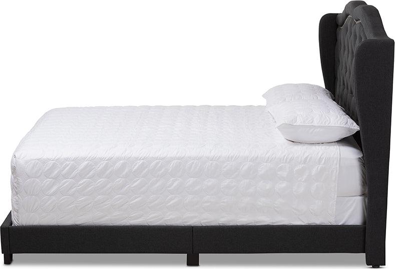 Wholesale Interiors Beds - Aden Full Bed Charcoal Gray