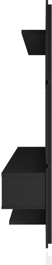 Manhattan Comfort TV & Media Units - Astor 70.86 Modern Floating Entertainment Center 2.0 with Media & Decor Shelves in Black