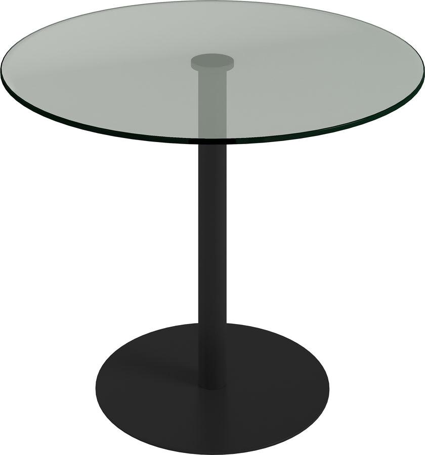 Round glass 2025 bistro table