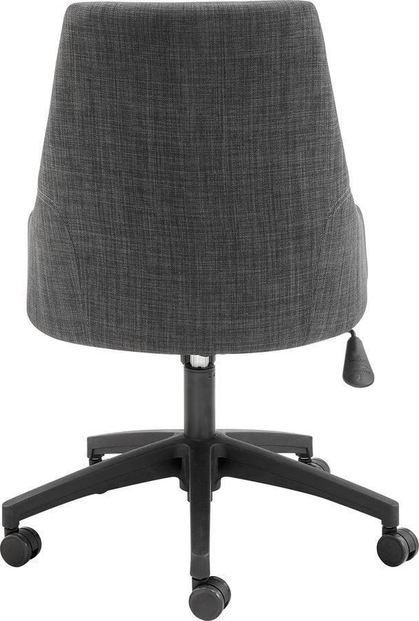 Euro Style Task Chairs - Signa Office Chair in Charcoal Fabric with Black Base