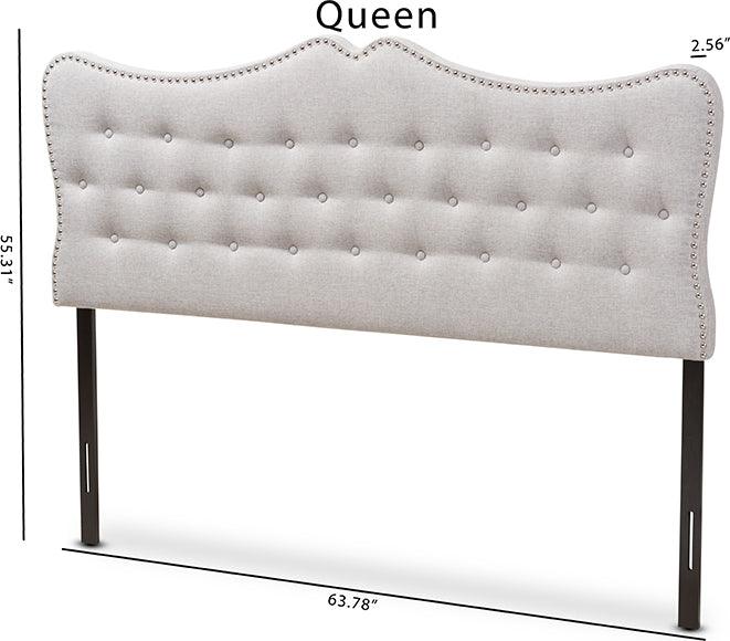 Wholesale Interiors Headboards - Emma Queen Headboard Grayish Beige