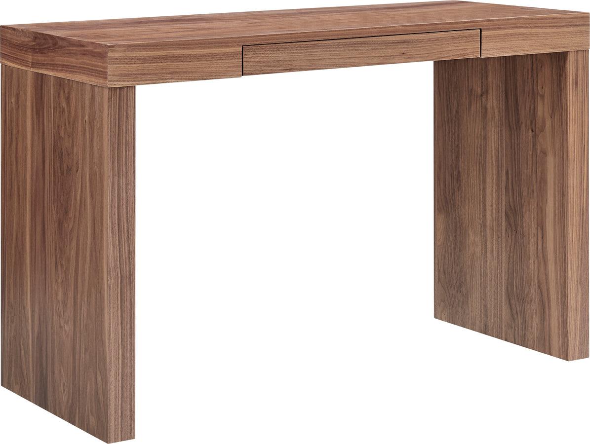 Euro Style Desks - Doug Desk in Walnut with One Drawer